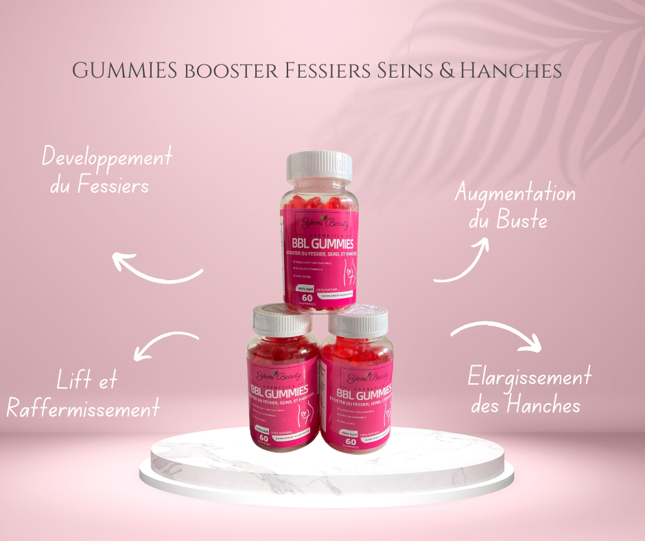 Pack Gummies Booster Fessiers Seins & Hanches (3mois)